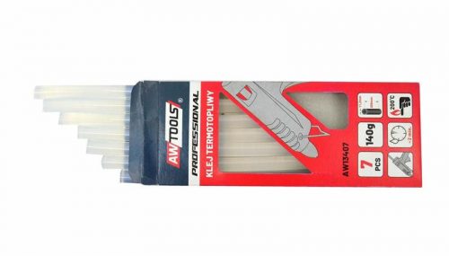 AWTOOLS ragasztórúd ragasztópisztolyhoz 1,1 x 20 cm 7db-os szett