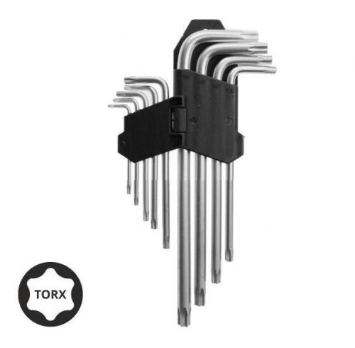 TORX KULCS KÉSZLET, T10-T50, 9 DARABOS, AWTOOLS