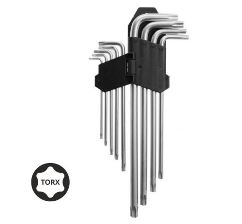 TORX KULCS KÉSZLET, T10-T50, 9 DARABOS, HOSSZÍTOTT, AWTOOLS