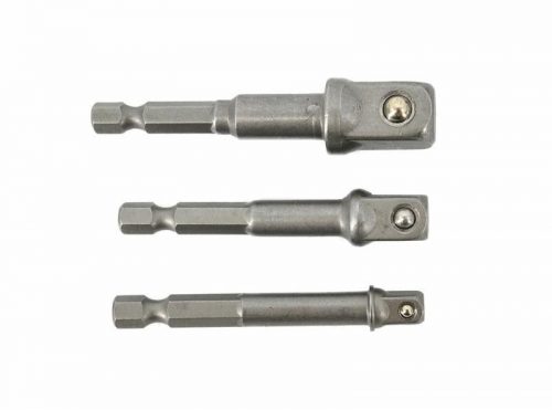 Bit adapter készlet dugókulcshoz 3 darabos 1/4"-3/8"-1/2", AWTOOLS