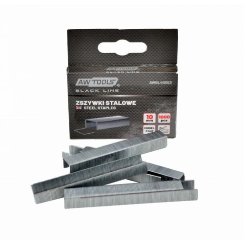 AWTOOLS Black Line 53-as tűzőkapocs 6 x 11,4 mm 1000 db-os szett