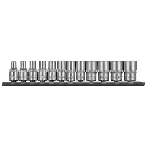 ZESTAW NASADEK 1/4' 12EL, 4,4.5,5,5.5,6,7,8,9,10,11,12,13MM , "STALCO"  S-54023