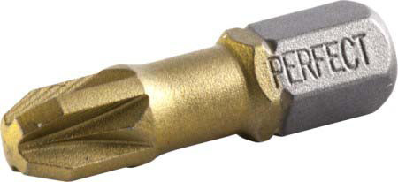 Bitfej titán 1/4"(PZ) Pz2 , 25 mm, STALCO POWERMAX