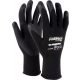 Munkavédelmi kesztyű, nylon, fekete, 6-os méret, NITRILE FLEX FOAM, STALCO PERFECT POWERMAX