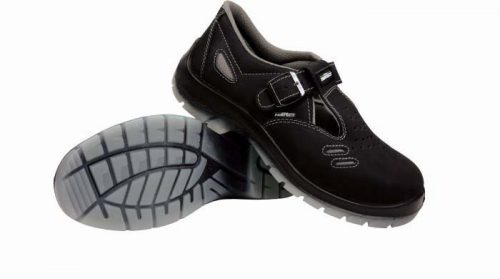 Munkavédelmi szandál, S1 SRC, bőr, fekete, méret:44, HELIOS SANDAL, STALCO PERFECT